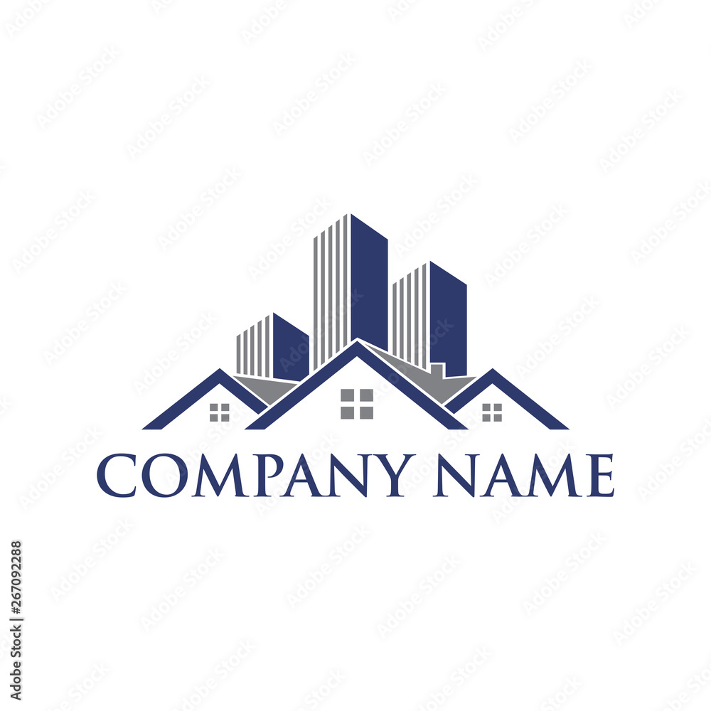 Realty Logo, Real Estate and Mortgage logo design concept template