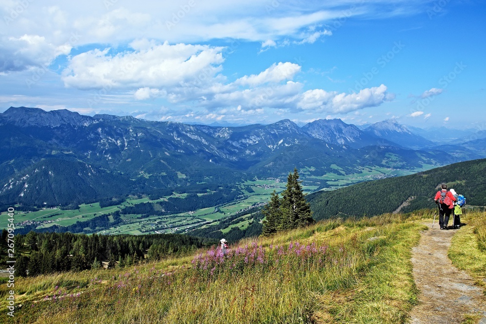 Austrian Alps-view of the Dachstein from Planai