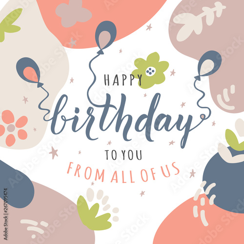 Vector birthday card