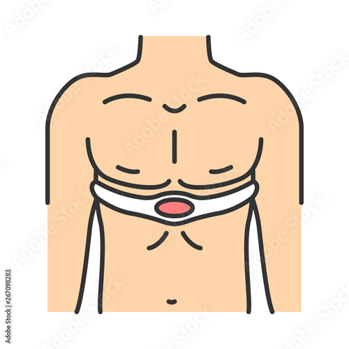 Electrical muscle stimulator color icon