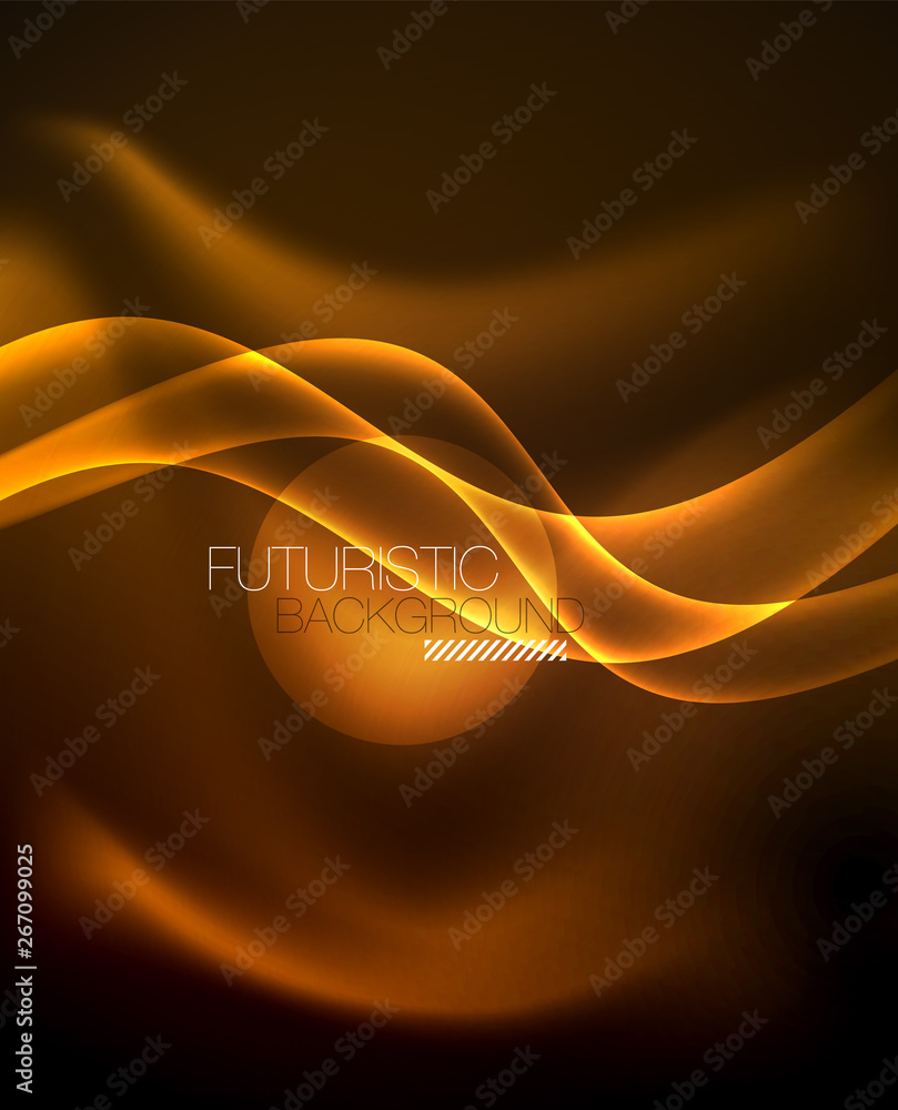 Neon color wave lines abstract background, magic techno futuristic light Neon color wave lines abstract background, magic techno futuristic light