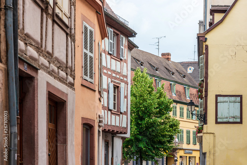 COLMAR, FRANCE - June 29, 2018: Street view of downtown in Colmar, Alsace, France © ilolab
