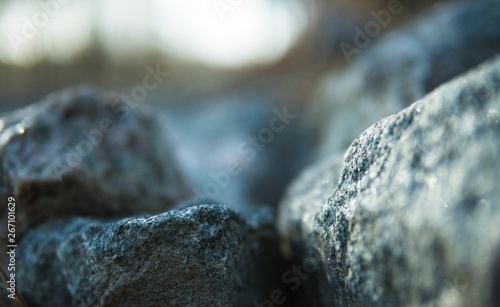 Slika na platnu Rocks and stones in the spring time, depth of field,