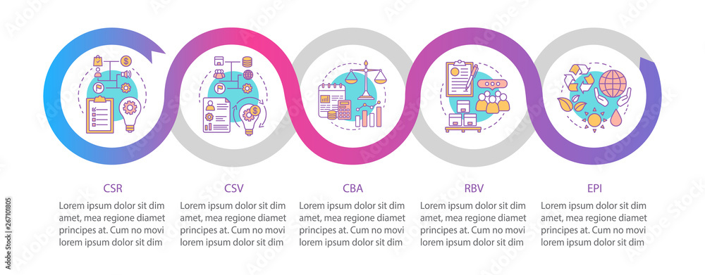 Business concepts vector infographic template Business concepts vector infographic template