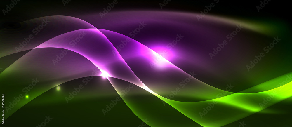 Neon light waves Neon light waves