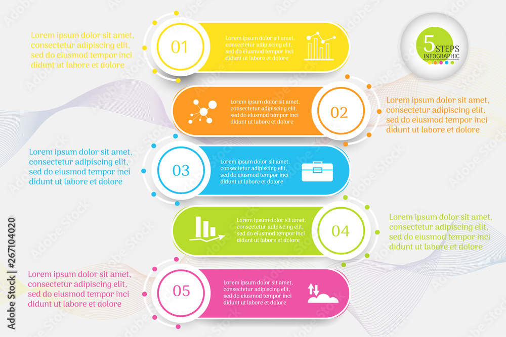 Fototapeta premium Design Business template infographic chart element with place date for presentations,Vector EPS10.
