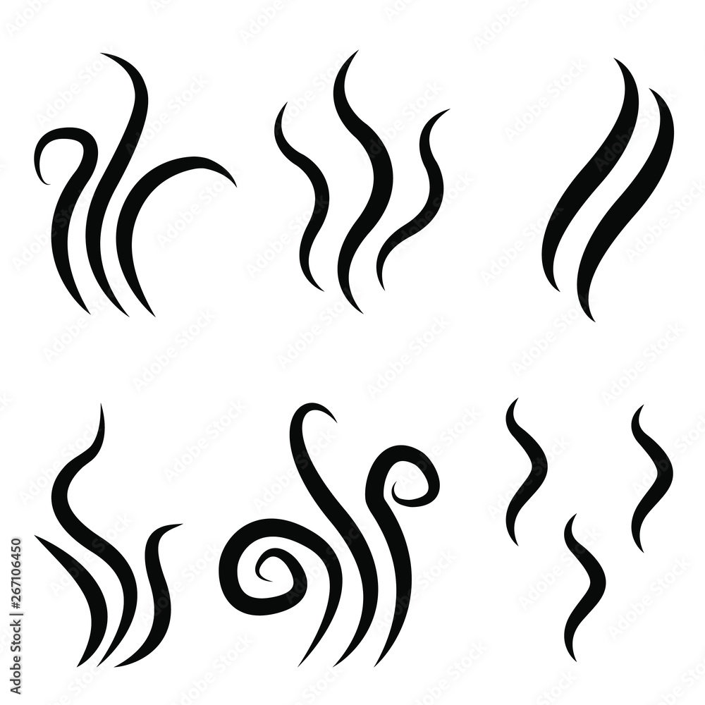 Stream icons illustration. Smell icon vector set. Stream icons illustration. Smell icon vector set.