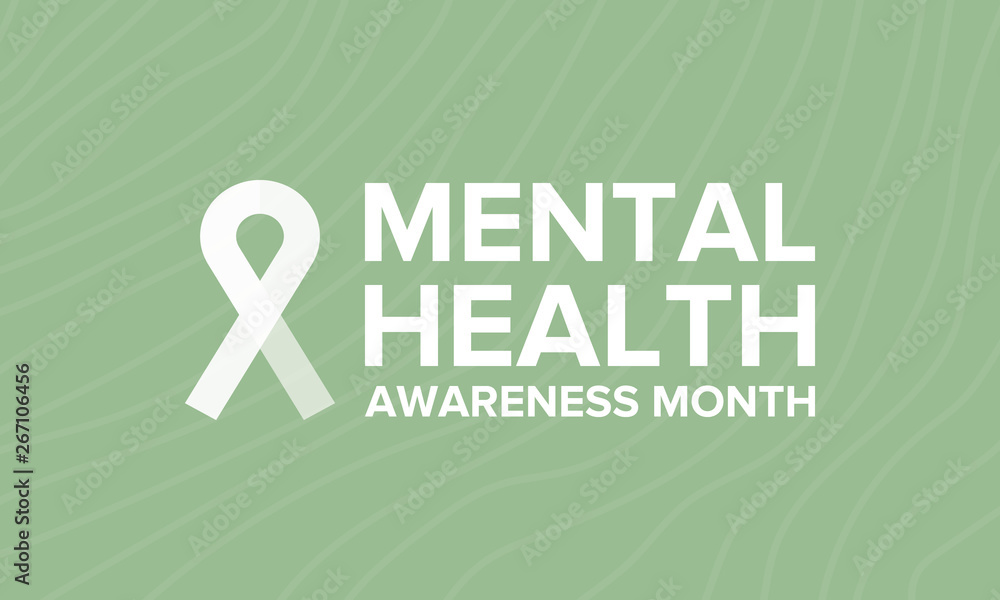 Mental Health Awareness Month in May. Annual campaign in United States by raising awareness of mental health. Poster, card, banner and background. Vector illustration Mental Health Awareness Month in May. Annual campaign in United States by raising awareness of mental health. Poster, card, banner and background. Vector illustration