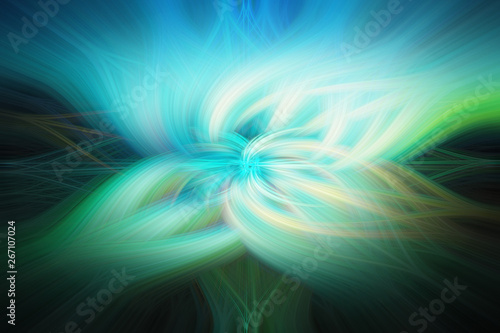 Abstract Colorful Twirl Floral Background 