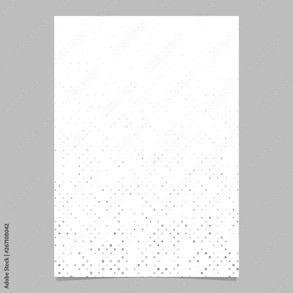 Fototapeta premium Grey abstract circle pattern brochure background - vector stationery template design