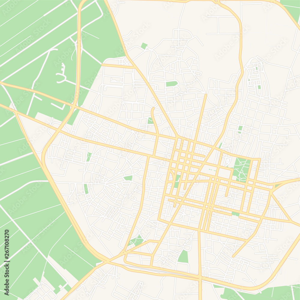 Fototapeta premium Karditsa, Greece printable map