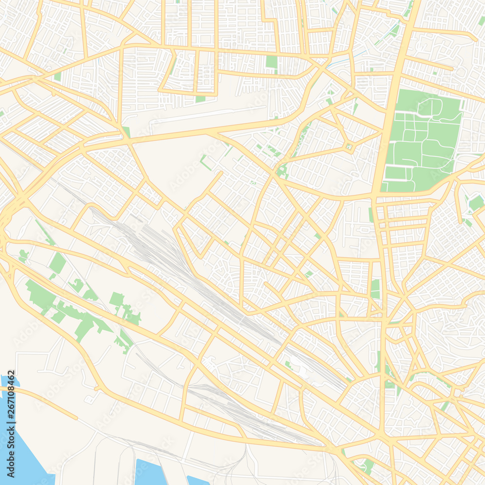 Ampelokipoi, Greece printable map Ampelokipoi, Greece printable map