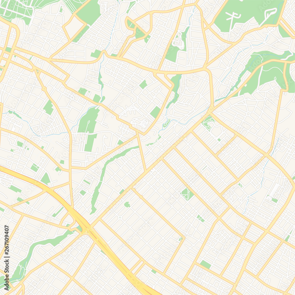 Fototapeta premium Vrilissia, Greece printable map