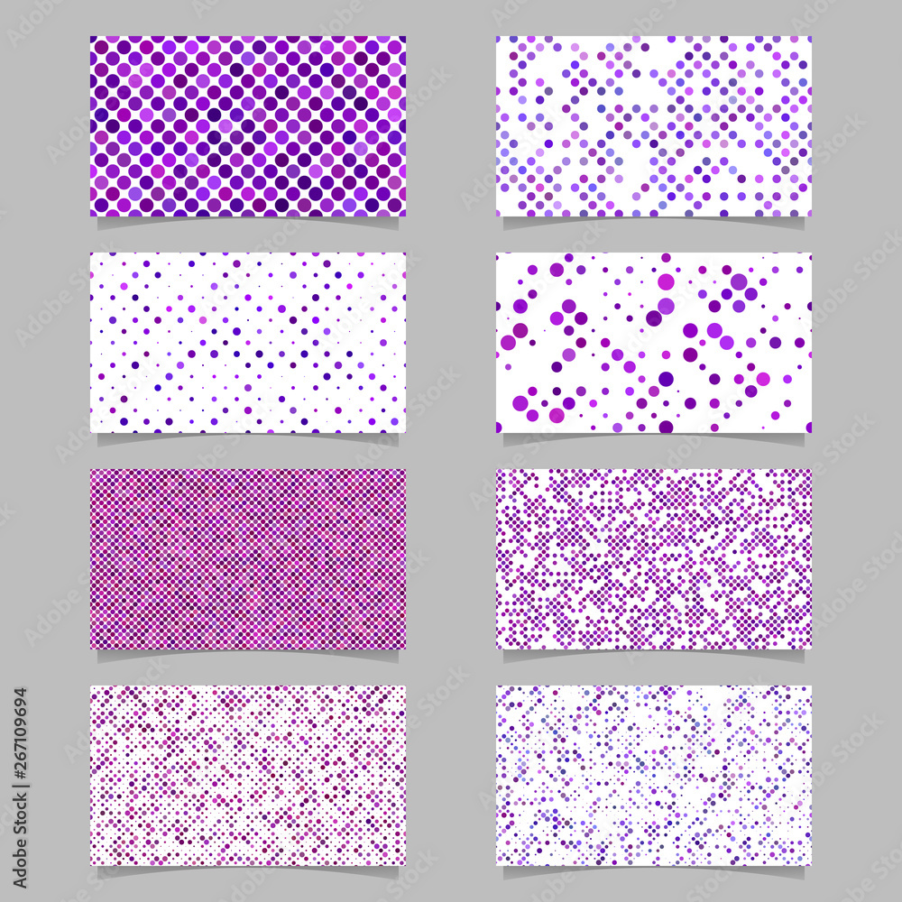 Abstract dot pattern card background template set - vector graphic design Abstract dot pattern card background template set - vector graphic design