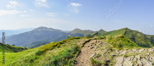 Fototapeta Naklejka Na Ścianę i Meble -  Panorama Bieszczad 