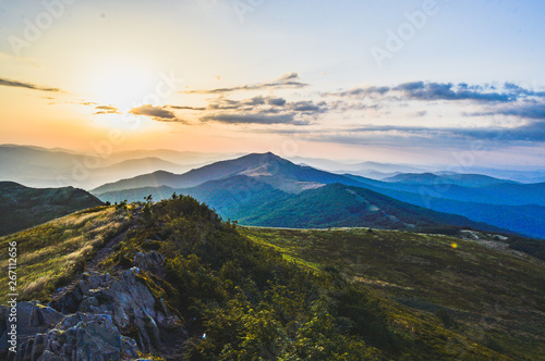 Fototapeta Naklejka Na Ścianę i Meble -  Panorama Bieszczad 