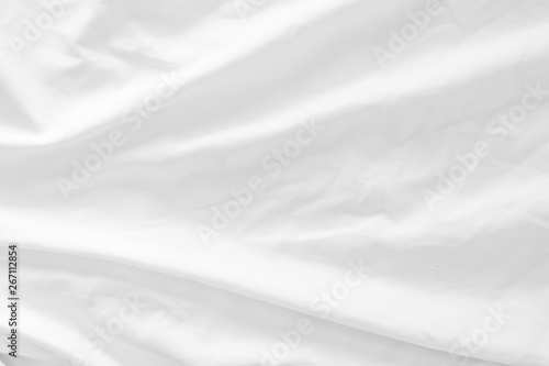 Fototapeta Naklejka Na Ścianę i Meble -  Close up of bedding White sheets with copy space.