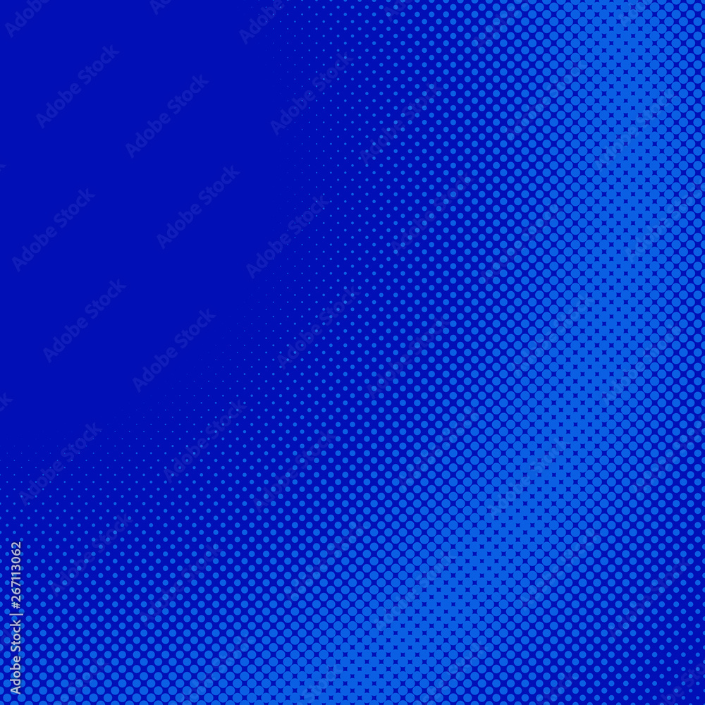 Blue halftone dotted pattern background template - abstract vector graphic design Blue halftone dotted pattern background template - abstract vector graphic design