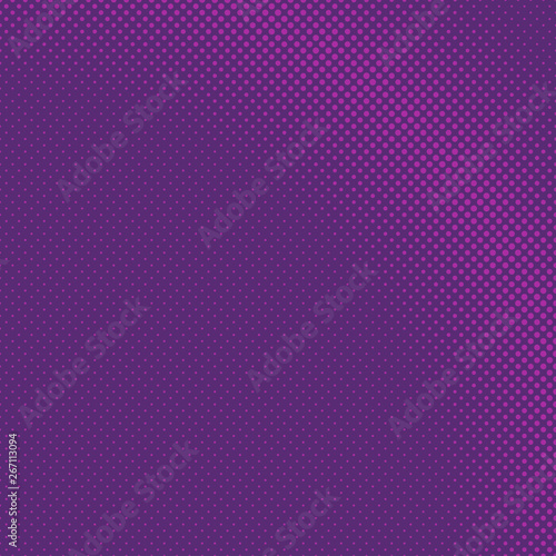 Purple abstract geometric halftone circle pattern background - vector illustration from dots