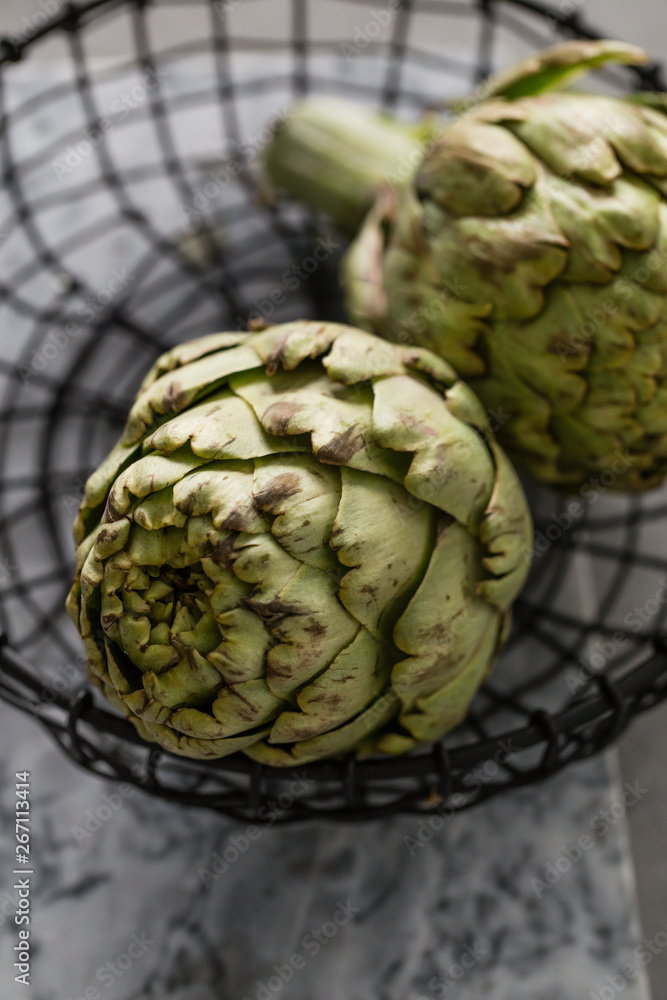 Fototapeta premium Fresh raw artichoke