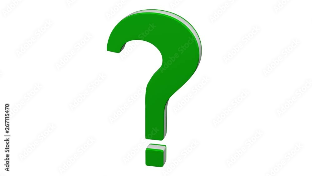 Concept: Solution. Question mark transform to exclamation mark. Kit 3 in 1. Luma matte. 3D rendering. Concept: Solution. Question mark transform to exclamation mark. Kit 3 in 1. Luma matte. 3D rendering.