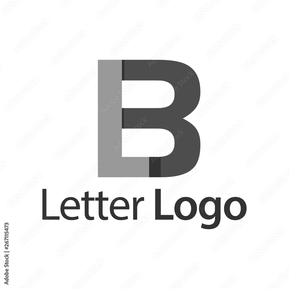 LB Initial stock logo template., modern paper font. LB Initial stock logo template., modern paper font.