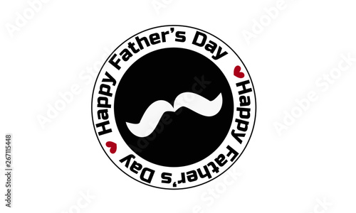 Happy Father's Day, typography for print or use as poster, flyer or T shirt © Dorothy Art
