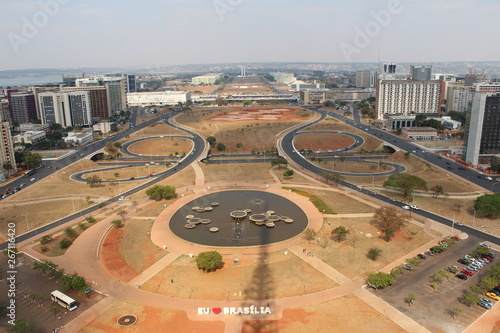 Aerial view of city Brasilia Brazil