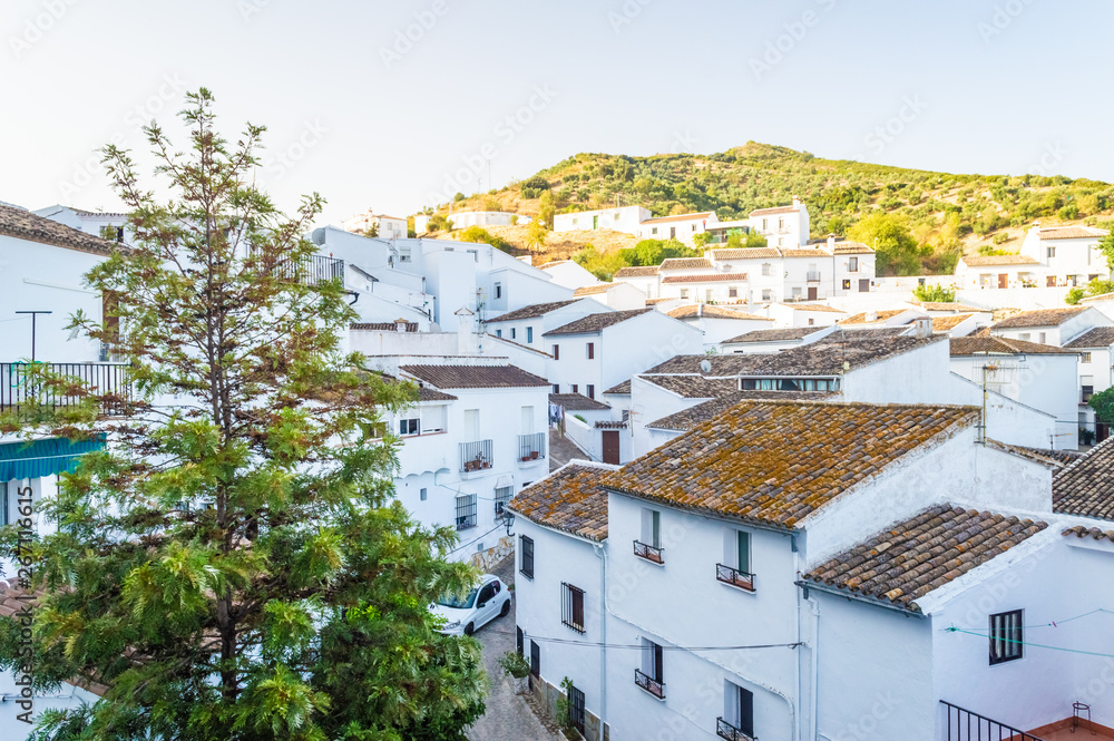 White houses of Zahara de la Sierra, town in Andalusia, Spain