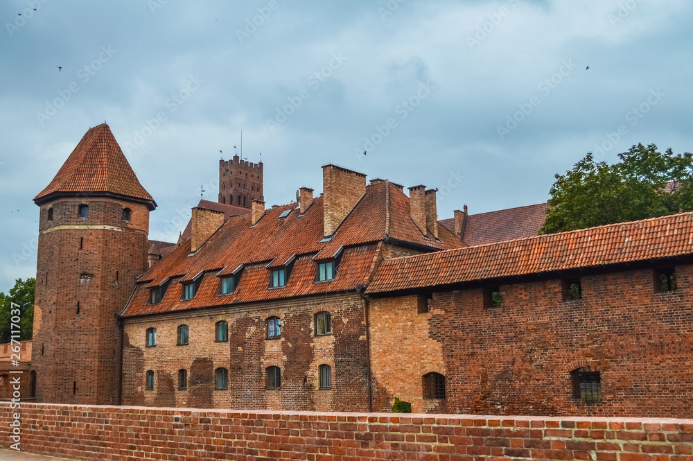 Walls of the Malbork Castle, Poland