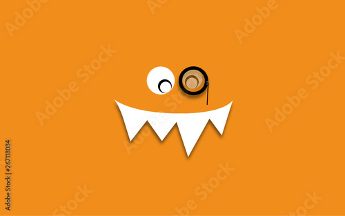 Monstruo sonriente, sabio y elegante