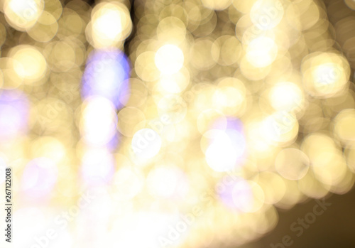 Lights of night bokeh as abstract background