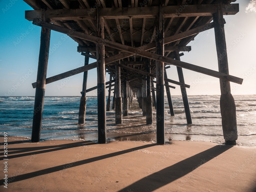 Newport beach pier in California 