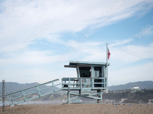 Santa Monica beach guard base