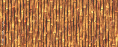 Flat summer bamboo plants texture