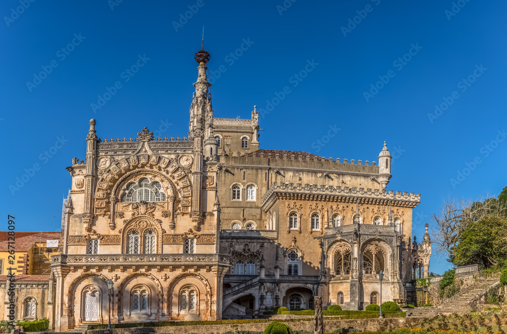 Ultra Large panoramic view of the facade of the Bussaco Palace