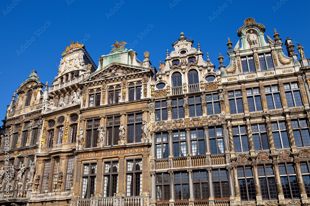 Buildings on Grand Place in Brussels