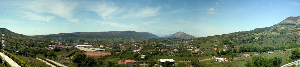 Obraz premium Panorama of the valley in Albania. Photos of Nature