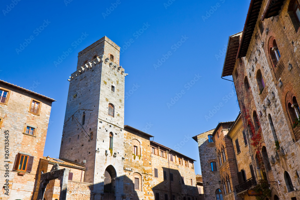 Medieval buildings of San Gimignano (Tuscany - Italy)