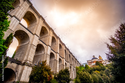 monumental bridge of Ariccia - Rome province in Lazio - Italy photo