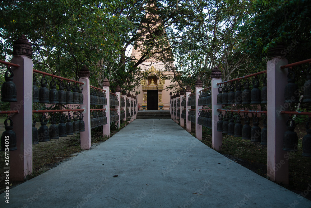 Bells in front of a temple entrance Bells in front of a temple entrance