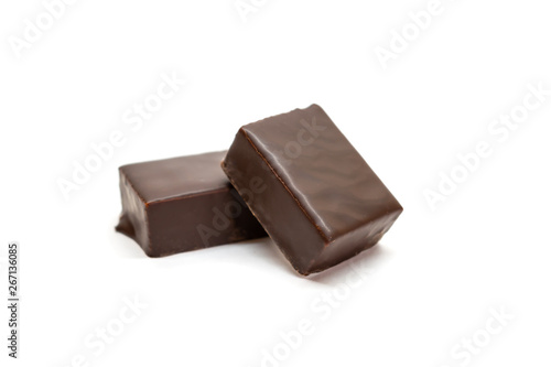 Stock photo of chocolate candies sweets isolated on a white background