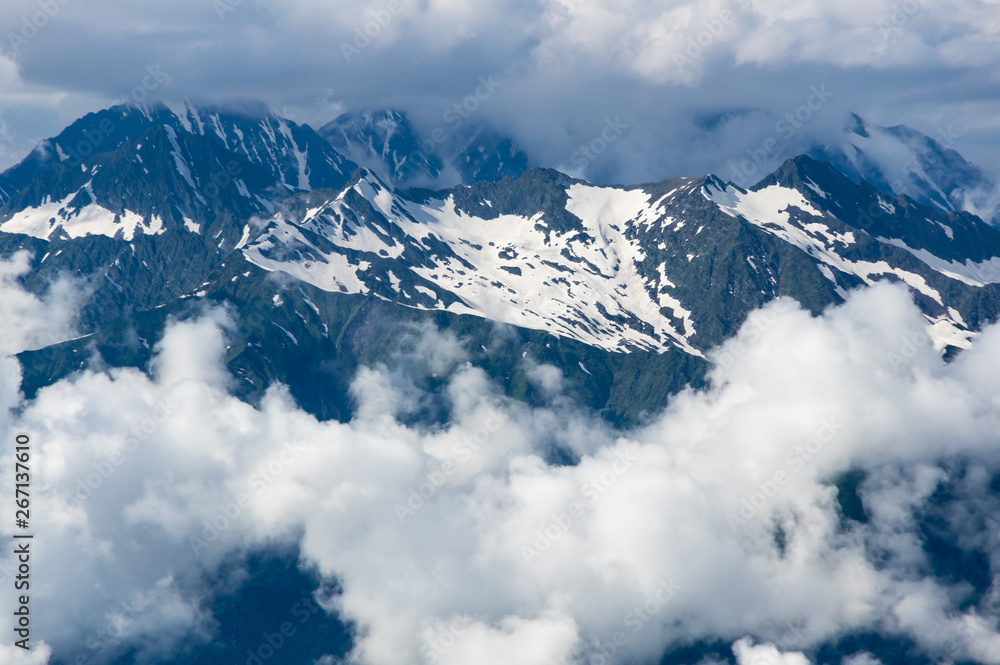 View of Caucasian mountains