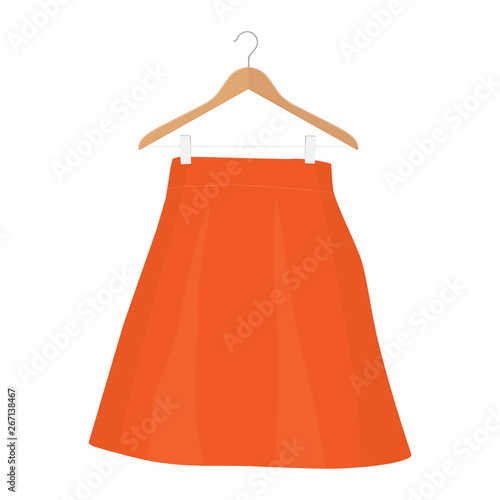 Skirt template, design fashion woman illustration - women skirt