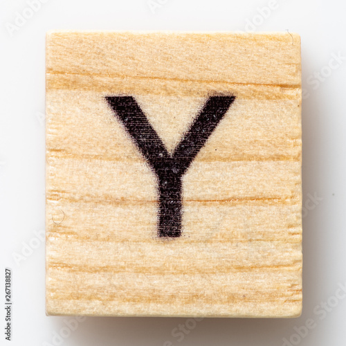  Letter Y in uppercase wooden scrabble Tile photo