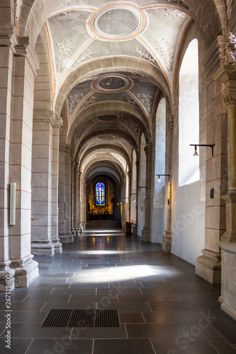 St. Matthias  Abbey Church nave-aisle  interior  in Trier  Germany