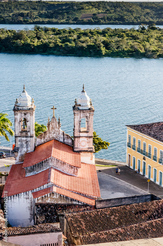 Church from Sao Francisco reaver Penedo Alagoas Brazil