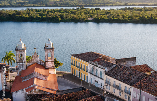 Church from Sao Francisco reaver Penedo Alagoas Brazil