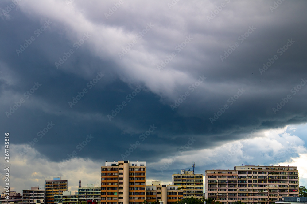 heavy clouds over the city heavy clouds over the city