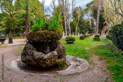 Villa Borghese Gardens in Rome